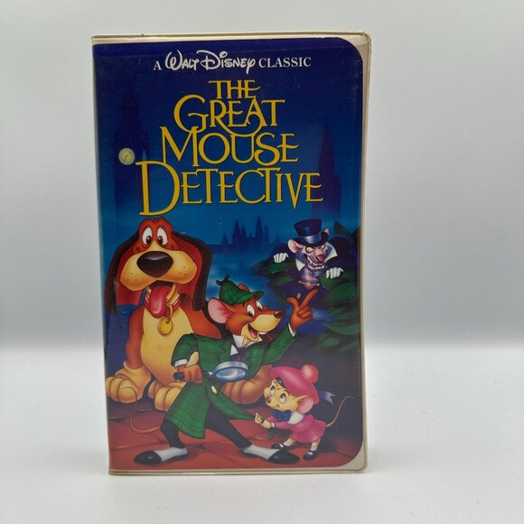 The Great Mouse Detective VHS 1992 Clamshell Walt Disney Classic Animation - Picture 1 of 3
